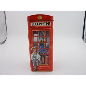Churchill Vintage Red Telephone/Phone Box Money Box Collectable Tin